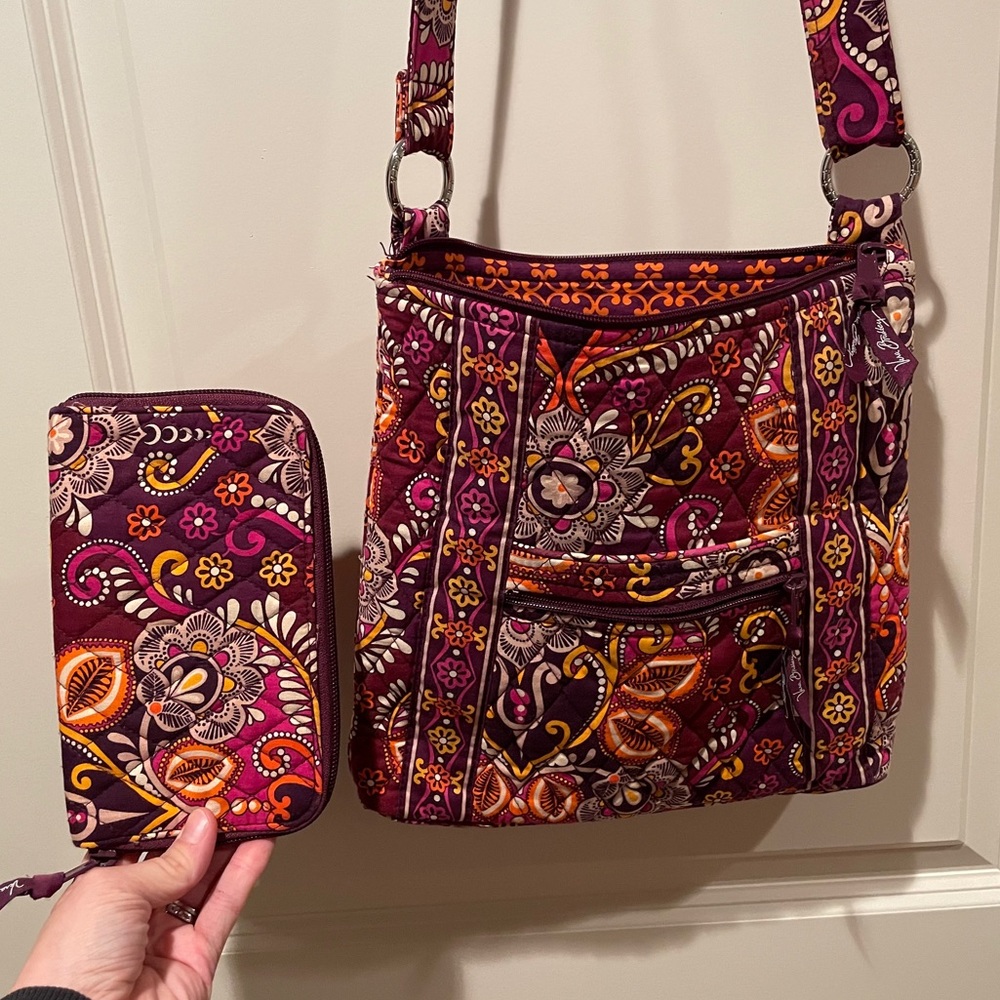Vera Bradley Wallet & Crossbody Bag Combo Set